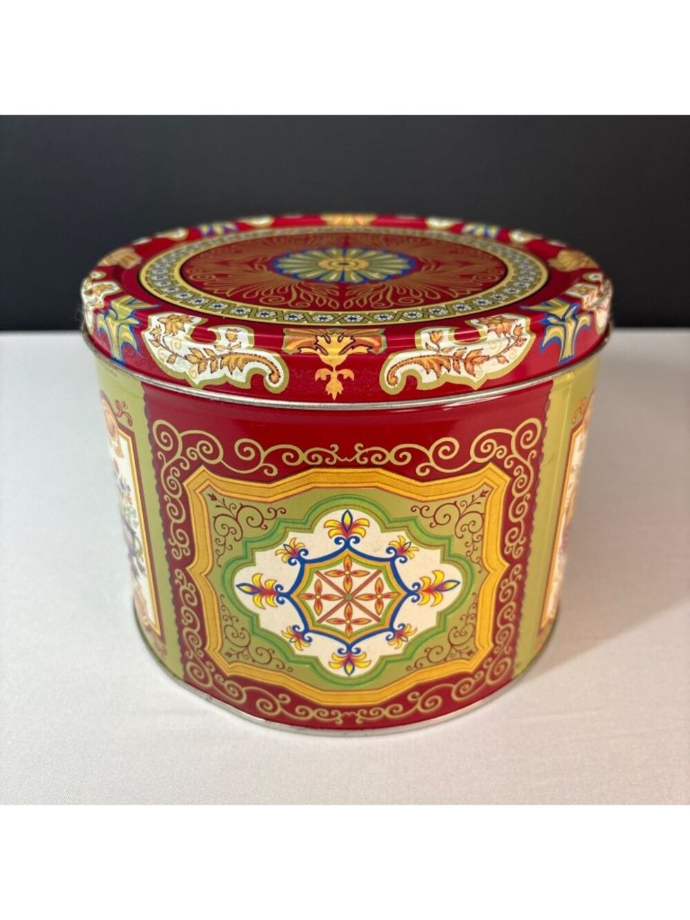 Nyakers Pepparkakor Swedish Gingersnap Cookie Tin Decorative Red Empty Tin Only - Picture 6 of 12